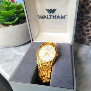 Waltham Gold Stainless Steel watch